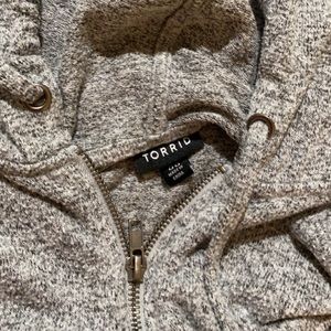 Torrid Grey Zip-Up Jacket